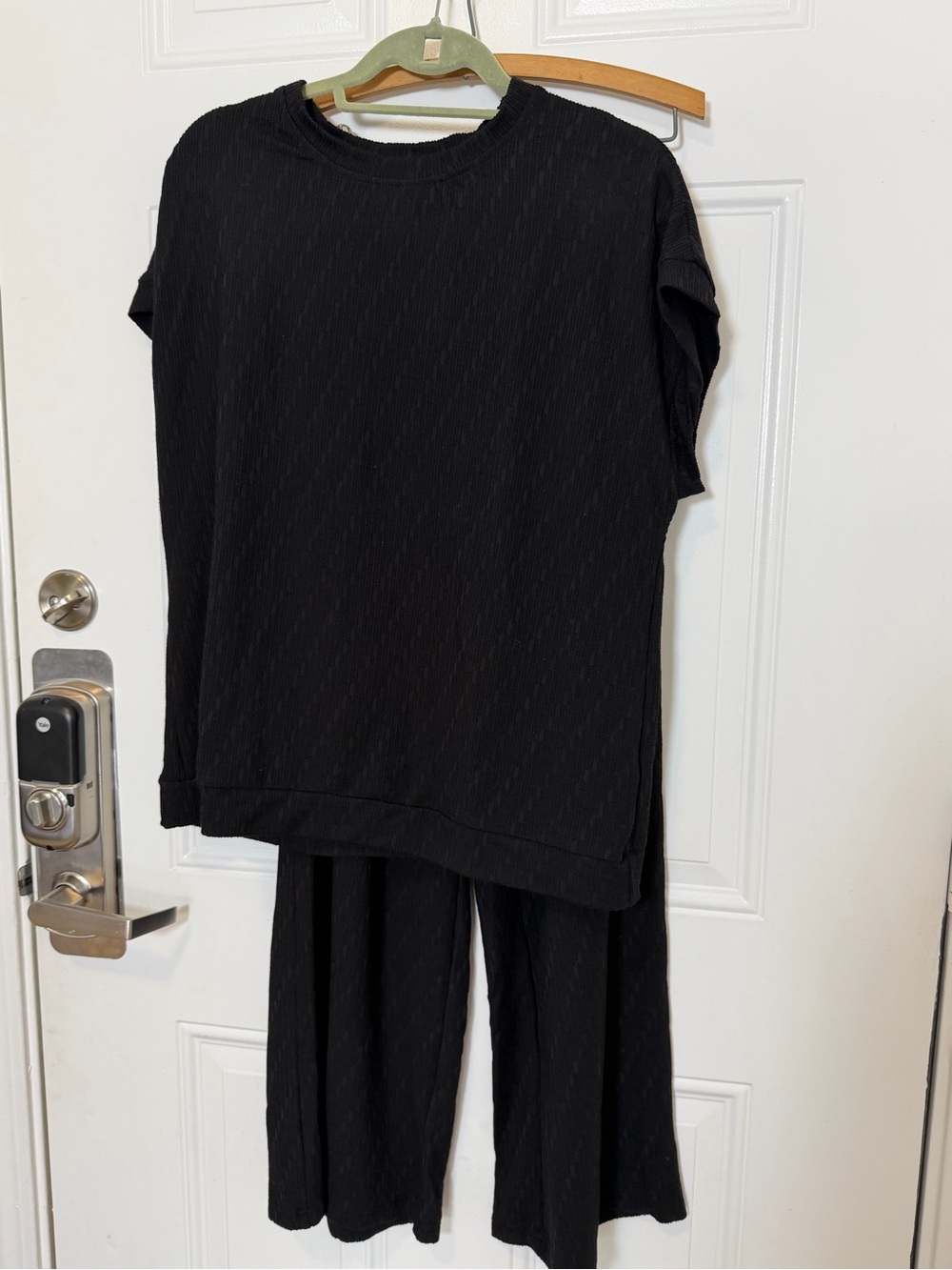 Women's Black Two-Piece Lounge Jumpsuit Set - Black Dokotoo